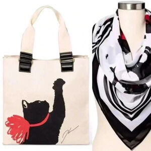 NWT Jason Wu x Target Cat Tote Bag & Scarf Set